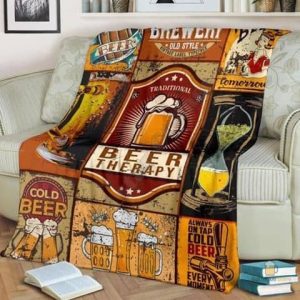 Plaid sur le thème de la bière pour des moments de détente