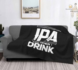 Couverture douce avec motifs de bière