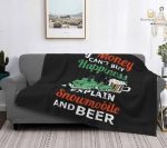 Plaid amusant pour les fans de bière