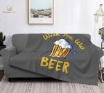 Plaid léger à motif de bière pour l'été