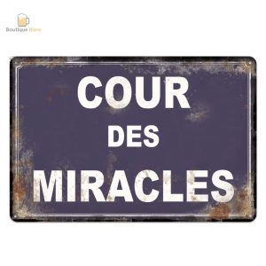 Plaque métal Cour des Miracles