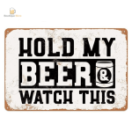 Plaque humoristique sur la bière
