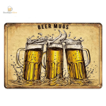 Plaque à thème bière pour décoration