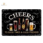 Plaque Métal pour les amateurs de bière