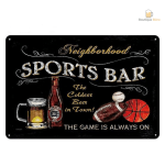 Plaque à accrocher pour bière