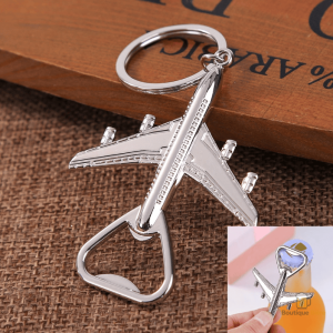 Porte clé décapsuleur en forme d'avion