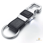 Porte clé en cuir élégant avec fonction décapsuleur