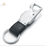 Porte clé LED en cuir, idéal pour les cadeaux
