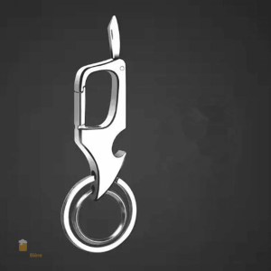 Porte clé décapsuleur mousqueton pratique et fonctionnel