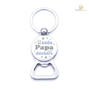 Porte clé décapsuleur pour Papa