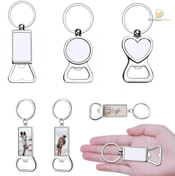 Porte clé décapsuleur personnalisable en lot