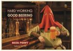 Affiche divertissante mettant en scène la bière
