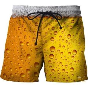Short relaxant avec design inspiré de la bière