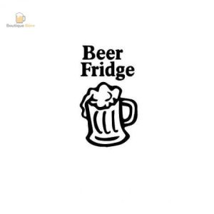 Sticker géant pour frigo à thème bière, déco amusante