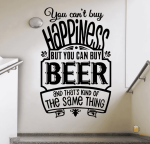 Autocollant inspirant sur le thème de la bière, idéal pour personnaliser