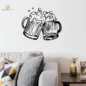 Sticker amusant pour les amateurs de bière et soirées conviviales