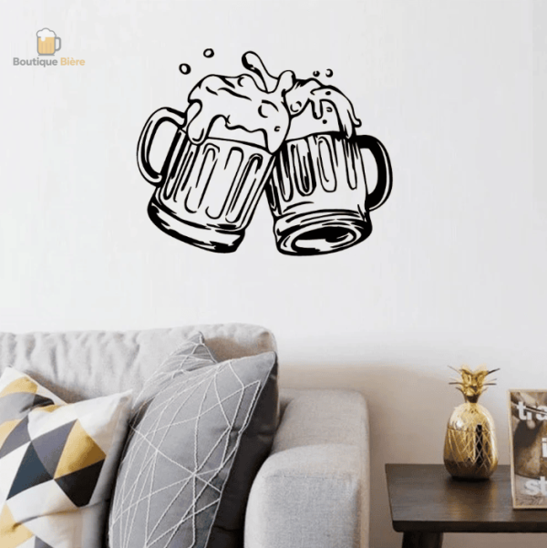 Sticker amusant pour les amateurs de bière et soirées conviviales