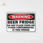 Sticker frigo amusant pour les amateurs de bière