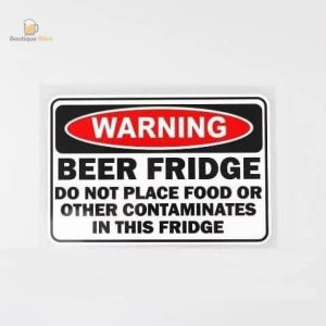 Sticker frigo amusant pour les amateurs de bière