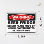 Autocollant décoratif bière pour personnaliser votre réfrigérateur