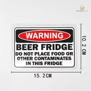 Autocollant décoratif bière pour personnaliser votre réfrigérateur