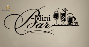 Sticker Mini Bar pour décoration de bière et ambiance festive