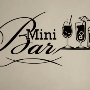 Sticker Mini Bar pour décoration de bière et ambiance festive