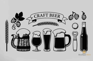 Sticker pour verres de bière artisanale