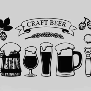 Sticker pour verres de bière artisanale