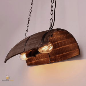 Suspension demi tonneau, accessoire de décoration bar
