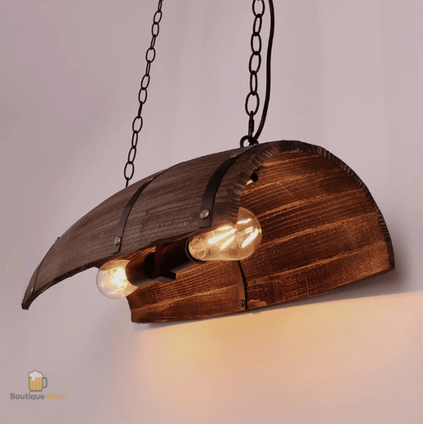 Suspension demi tonneau, accessoire de décoration bar
