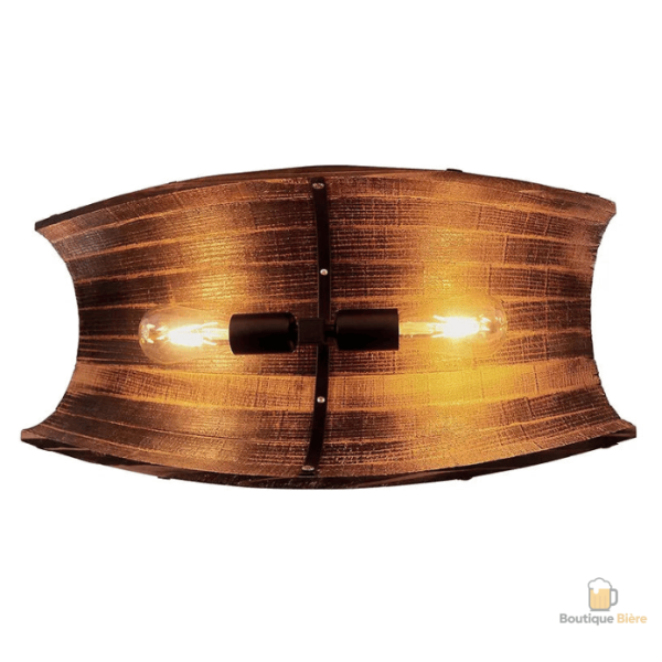 Suspension artisanale en bois pour ambiance chaleureuse