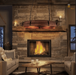 Suspension bar en bois, style rustique et authentique