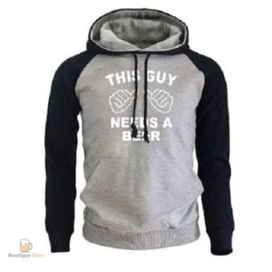 Sweat à capuche "Ce Mec A Besoin D'Une Bière