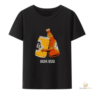 T-Shirt Amitié avec design Bière Canette et Bouteille