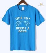 T-Shirt avec message humoristique sur la bière