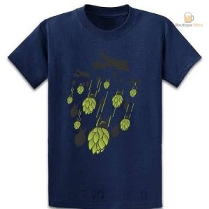 T-Shirt bière avec design Bombes de Houblon unique