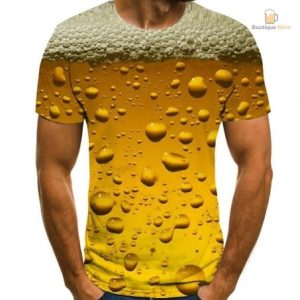 T-Shirt Bulles De Bière avec design amusant et original