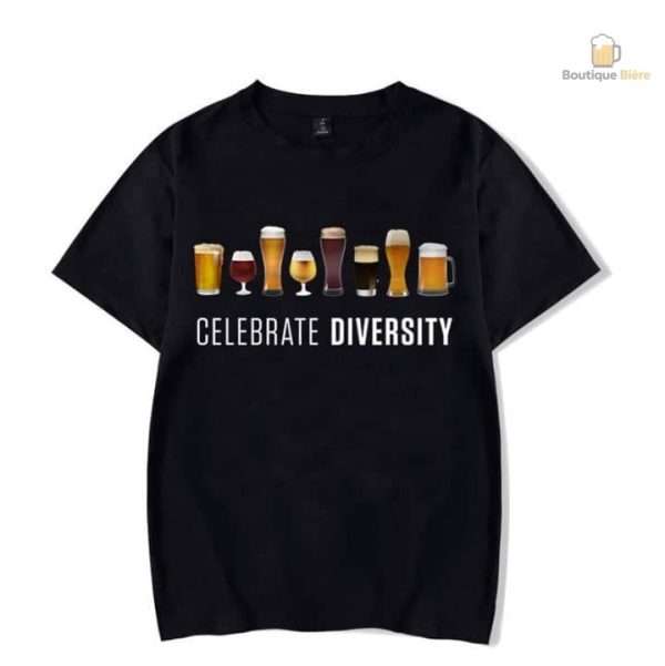 Design festif sur un T-Shirt bière