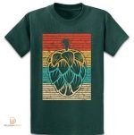 T-Shirt bière avec motif de fleur de houblon