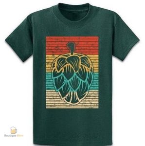 T-Shirt bière avec motif de fleur de houblon