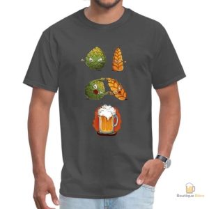 T-Shirt Fusion Houblon pour amateurs de bière
