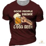 T-Shirt Good People Drink Good Beer pour amateurs de bière