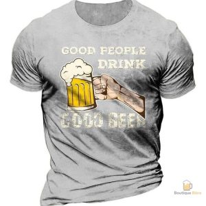 T-Shirt avec message humoristique sur la bière artisanale