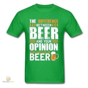 T-Shirt avec slogan sur la bière
