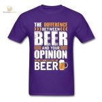 T-Shirt bière, style décontracté