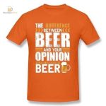 T-Shirt avec impression bière et humour