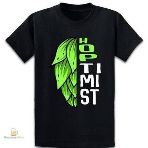 T-Shirt Hoptimist bière pour passionnés de breuvages artisanaux