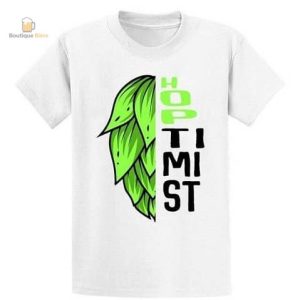 T-shirt avec motif Hoptimist, idéal pour les soirées entre amis