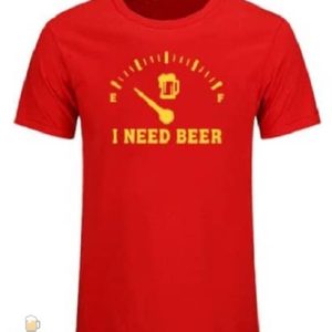 T-Shirt I Need Beer en coton confortable